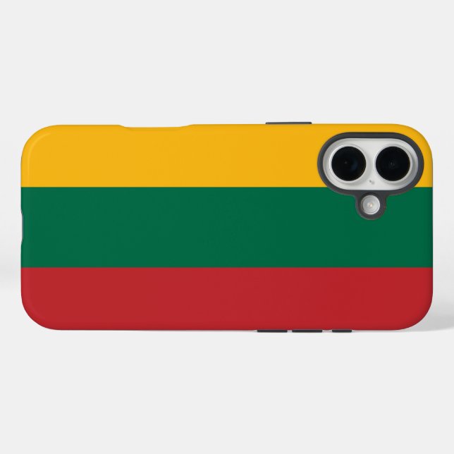 Coques Case-Mate iPhone Drapeau Lituanie (Verso (horizontal))