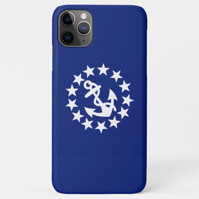 Coques Case-Mate iPhone Drapeau nautique Ancre étoiles Bleu (Dos)