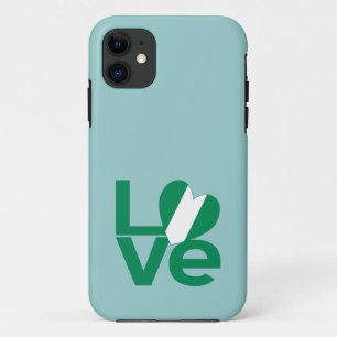 Coque Case-Mate Pour iPhone Drapeau nigérian coeur LOVE vert
