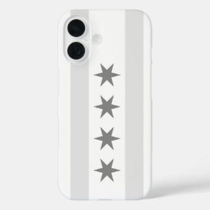 Coque Pour iPhone 16 Drapeau Noir de Chicago