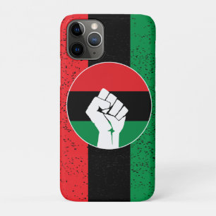 Case-Mate iPhone Case Drapeau panafricain Poing, histoire noire afro-amé