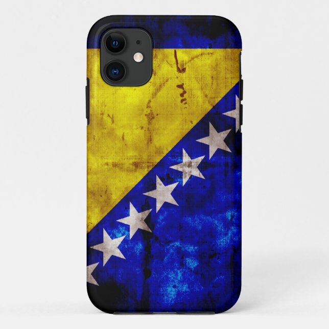 Coques Case-Mate iPhone Drapeau patiné de la Bosnie (Dos)