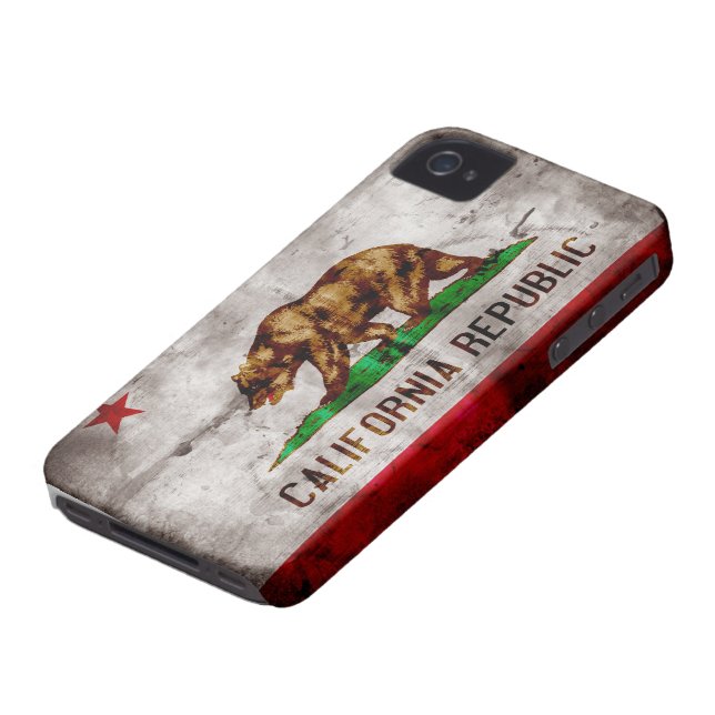 Coques Case-Mate iPhone Drapeau patiné de la Californie (Bas)