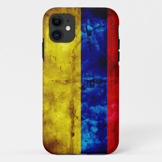 Coques Case-Mate iPhone Drapeau patiné de la Colombie (Dos)