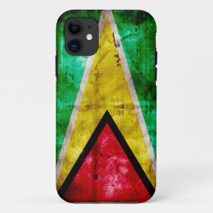 Coque iPhone 11 Drapeau patiné de la Guyane