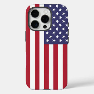 Coques iPhone 16 Pro Drapeau Patriotic Apple iPhone 16 Pro Coque-Mate, 