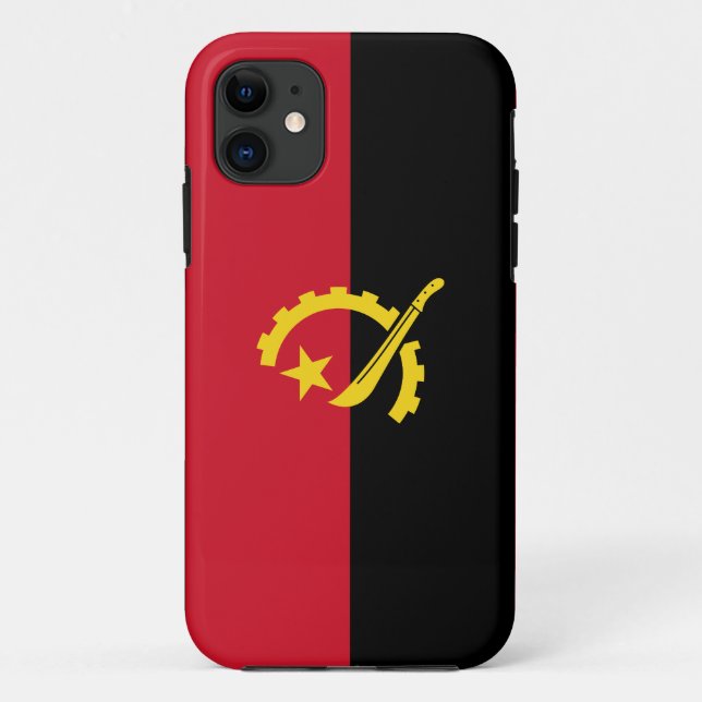 Coques Case-Mate iPhone Drapeau patriotique angolais (Dos)