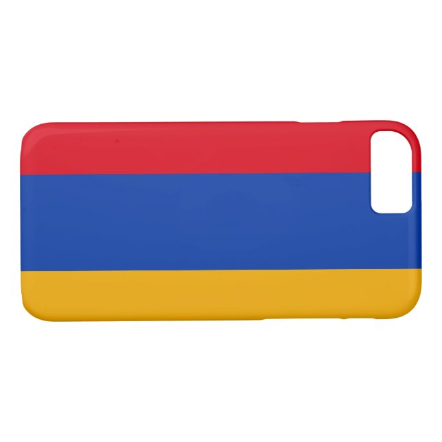 Coques Case-Mate iPhone Drapeau patriotique arménien (Dos (Horizontal))