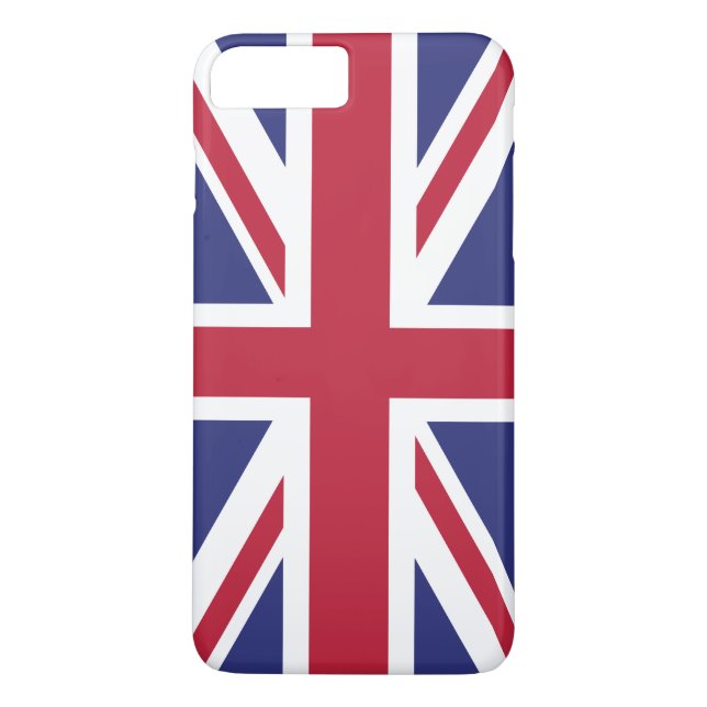 Coques Case-Mate iPhone Drapeau patriotique du Royaume-Uni (Dos)