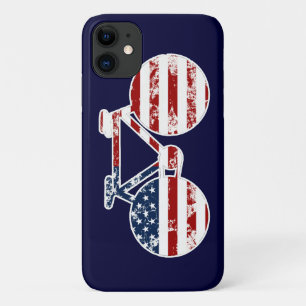Coques Pour iPhone drapeau patriotique États-Unis d'Amérique vélo