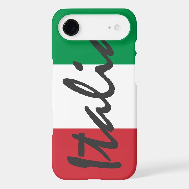 Coques Case-Mate iPhone Drapeau personnalisé de l'Italie (Verso)