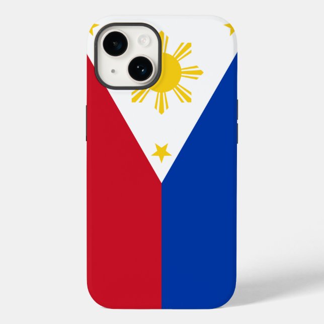 Coques Case-Mate iPhone Drapeau philippin Apple 14 Coque-Mate, Philippines (Verso)