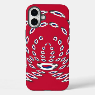 iPhone 16 Plus Case Drapeau Polka de Corée du Sud