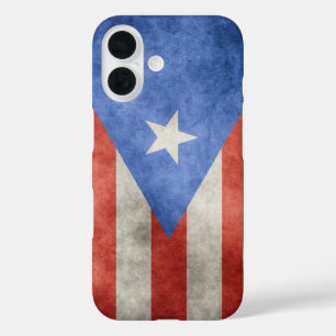 Coque Pour iPhone 16 Drapeau Porto Rico Grunge