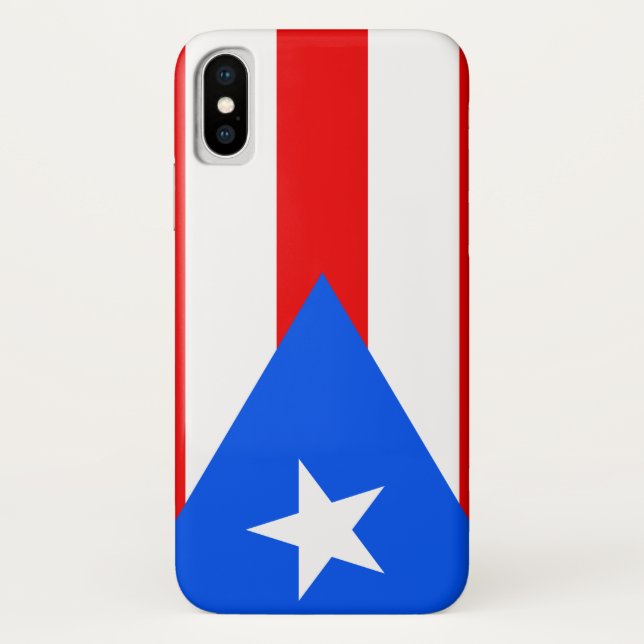 Coques Case-Mate iPhone Drapeau portoricain (Porto Rico) (Dos)