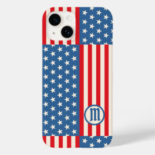 Coque Pour iPhone 14 Drapeau Stars & Stripes Patriotique iPhone 14 Coqu