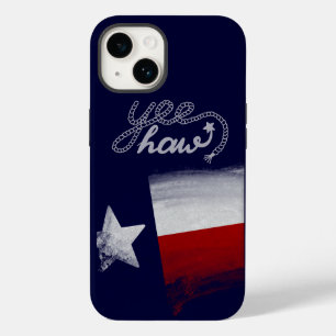 Coque Pour iPhone 14 Drapeau Texas Aquarelle Rouge Russe Bleu Blanc