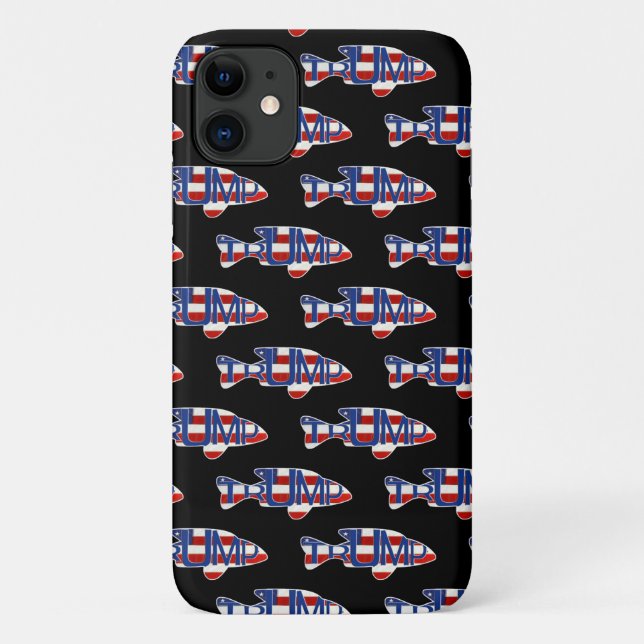 Coques Case-Mate iPhone Drapeau TRUMP en noir (Dos)