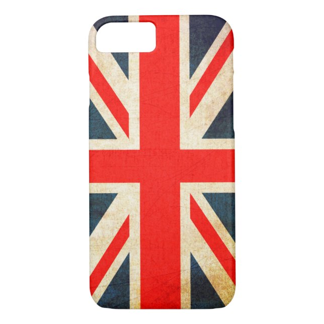 Coques Case-Mate iPhone Drapeau Union Jack à Grunge (Dos)