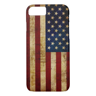 Coque iPhone 7 Drapeau USA / Grunge