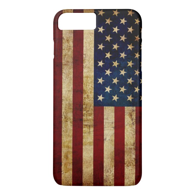 Coques Case-Mate iPhone Drapeau USA / Grunged (Dos)