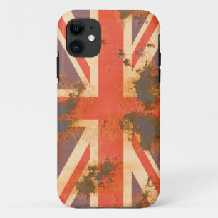 Coque Case-Mate Pour iPhone Drapeau vintage rouillé Royaume-Uni