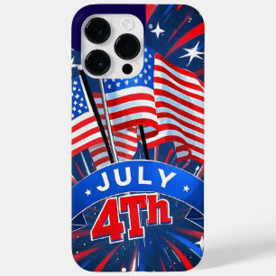 Coque Pour Pour iPhone 14 Pro Max Drapeaux américains 4 juillet