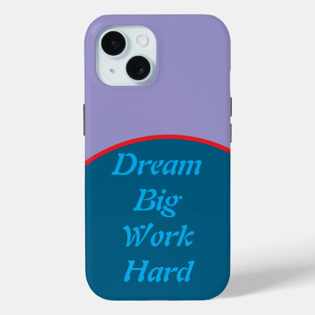 Coques Case-Mate iPhone Dream Big, Work Hard Motivational iPhone Case  (Verso)