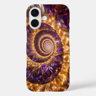 Coque Pour iPhone 16 Dreamscape de spirale dorée