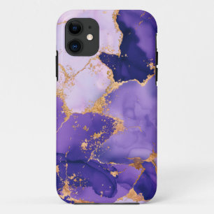 Case-Mate iPhone Case Dreamy Lavender alcool encres et or