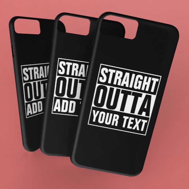 Coques Case-Mate iPhone DROIT OUTTA - ajoutez votre texte ici/créez votre  (Créateur téléchargé)