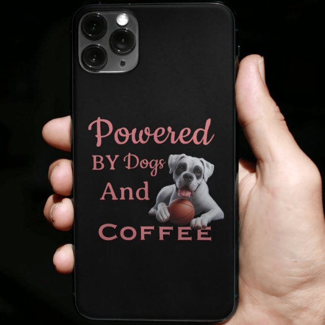 Coques Case-Mate iPhone Drôle Alimenté Par Chiens Et Café (Créateur téléchargé)