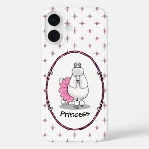 Coque Pour iPhone 16 Drôle Ballet Ballerina Princess Poodle Dog (blanc)