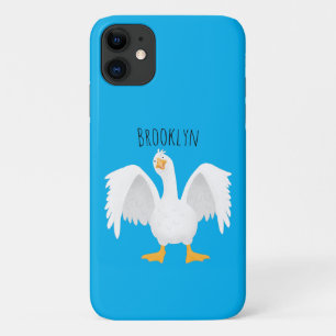 Case-Mate iPhone Case Drôle curieuse dessin animé d'oie domestique