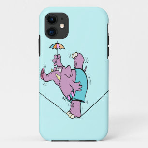 Coque Case-Mate Pour iPhone drôle d'éléphant de cirque sur corde raide