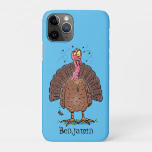 Case-Mate iPhone Case Drôle dinde marron de la ferme avec des mouches de