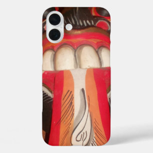 Coques iPhone 16 Plus Drôle effrayant Langue bizarre asiatique Halloween