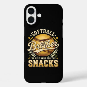 Coques iPhone 16 Plus Drôle Frère de Softball Snacks Sports