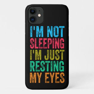 Case-Mate iPhone Case drôle je ne dors pas, je me repose juste les yeux