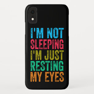 Case-Mate iPhone Case drôle je ne dors pas, je me repose juste les yeux