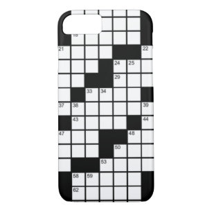 Case-Mate iPhone Case Drôle jeu de mots croisés noir et blanc