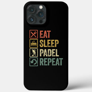 Case-Mate iPhone Case Drôle Mangez Sleep Padel Répéter Sports Vintages R