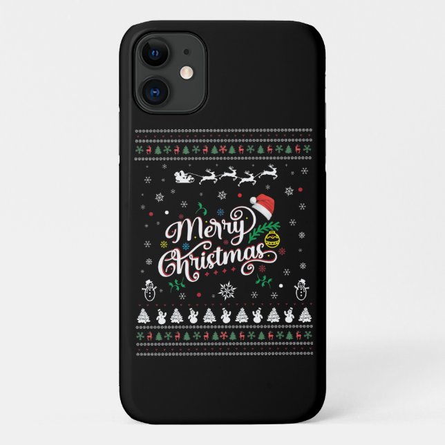 Coques Case-Mate iPhone Drôle Mauvais Joyeux Noël (Dos)