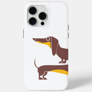 Coque iPhone 15 Pro Max Drôle mignon dachshund pour parent chien long