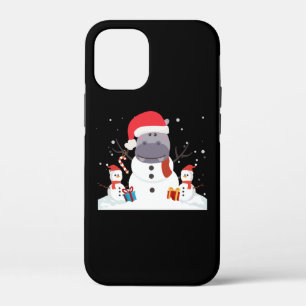 Case-Mate iPhone Case Drôle Père Noël Hippo Noël Snowman cadeau Noël