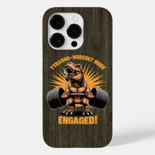 Coque Pour iPhone 14 Pro Drôle T Rex Dinosaur Entraînement Fitness Exercice