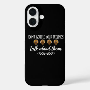 Coque Pour iPhone 16 Drôles de blagues de Thanksgiving : Ne gobe pas te