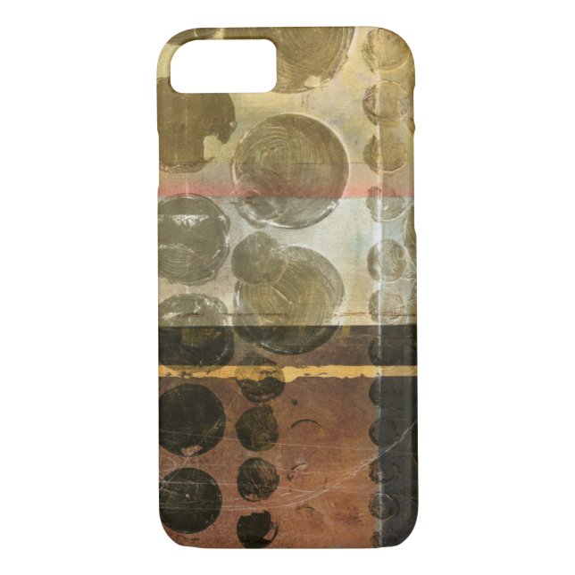 Coques Case-Mate iPhone Droplets verts circulaires (Dos)