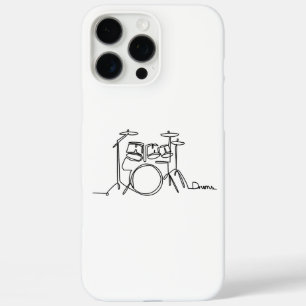 Coques iPhone 16 Pro Max Drummer Music Design Drums One-Line
