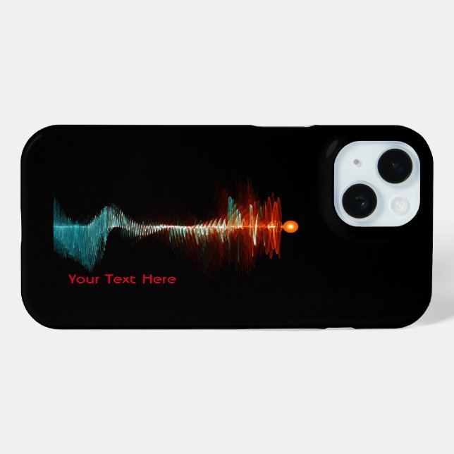 Coques Case-Mate iPhone Dualité de la vague de particules (Verso (horizontal))